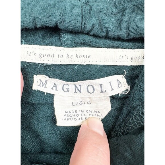 Magnolia Women's Homebody Loungewear Large Green Sweatshirt Sweatpants - Picture 3 of 8
